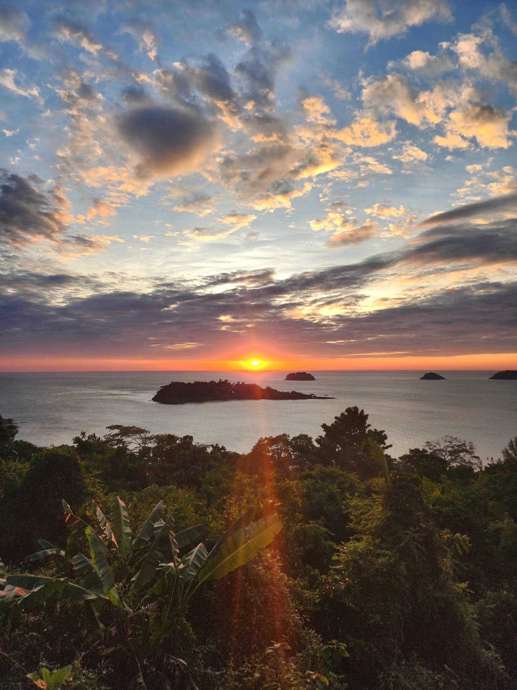 Sunset over the islands from a Koh Chang viewpoint