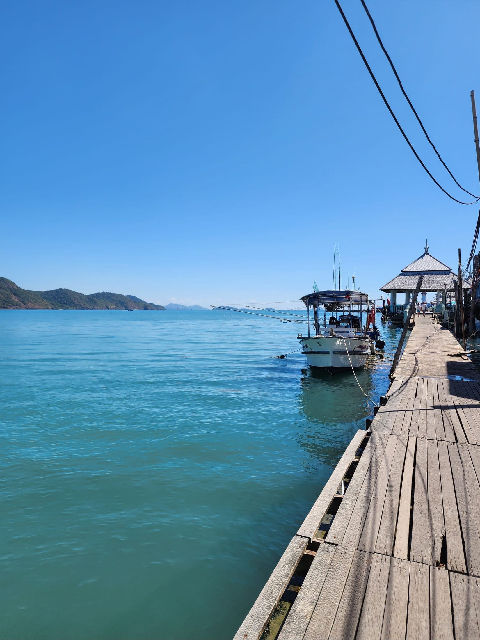 Wooden pier at Bang Bao fishing village, Koh Chang